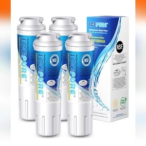 ICEPURE UKF8001 Refrigerator Water Filter Replacement – 4 Pack (RWF0900A)